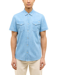 Męska koszula Mustang Style Eloy Denim Blue 1016467 5000 100