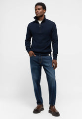 Męski Sweter Mustang Eastvale Dark Sapphire 1015802 4136