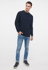 Męski Sweter Mustang Style Emil C Basic Total Eclipse 1014115 5226