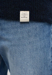 Męski Sweter Mustang Style Emil C Henley Total Eclipse 1014118 5226