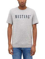 Męski T-Shirt Koszulka Mustang Style Austin Mid Grey Melange 1014695 4140