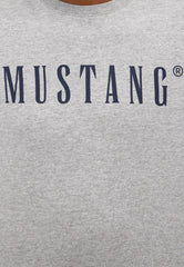 Męski T-Shirt Koszulka Mustang Style Austin Mid Grey Melange 1014695 4140