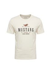 Męski T-Shirt Mustang Style Alex C Print Whisper White 1016683 2013