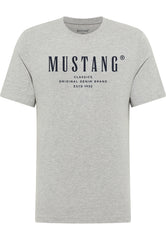 Męski T-Shirt Mustang Style Alex Mid Grey Mélange 1017997 4140