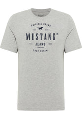 Męski T-Shirt Mustang Style Alex Mid Grey Mélange 1018003 4140