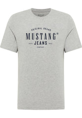 Męski T-Shirt Mustang Style Alex Mid Grey Mélange 1018005 4140