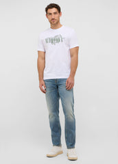 Męski T-Shirt Mustang Style Austin Bright White 1016858 2007