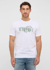 Męski T-Shirt Mustang Style Austin Bright White 1016858 2007