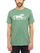 Męski T-Shirt Mustang Style Austin Dark Ivy 1016279 6326