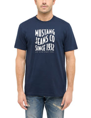 Męski T-Shirt Mustang Style Austin Dark Sapphire 1016272 4136