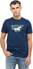 Męski T-Shirt Mustang Style Austin Dress Blues 1016484 5334