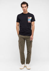 Męski T-Shirt Mustang Style Austin Jet Black 1016270 4188