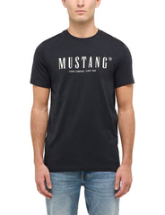 Męski T-Shirt Mustang Style Austin Jet Black 1016480 4188