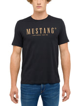 Męski T-Shirt Mustang Style Austin Jet Black 1017125 4188
