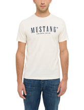 Męski T-Shirt Mustang Style Austin Whisper White 1016853 2013