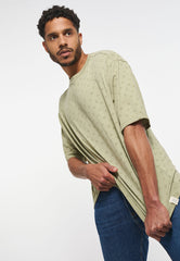 Męski T-shirt Mustang Aidan C AOP Indigo Dots 6205 1013555 12417