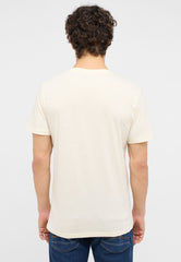 Męski T-Shirt Mustang Austin Koszulka Nadruk Logo Light Gray 1015828 3003