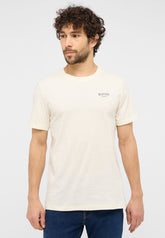 Męski T-Shirt Mustang Austin Koszulka Nadruk Logo Light Gray 1015828 3003