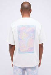 Męski T-shirt Mustang Unisex T-Shirt Collab Whisper White 1014956 2013