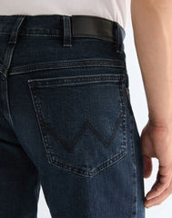 Męskie Jeansy Proste Wrangler Straight Blue Black 112126009
