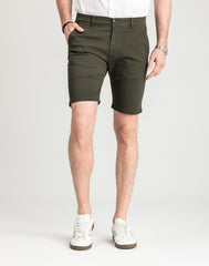 Męskie Spodenki Marcus Gerry Chino Shorts Olive Green 19-200266-5052