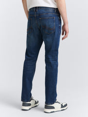 Męskie Spodnie Jeansowe Josh Regular Slim Mid Stone Wash Denim 1047978 10281