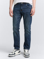 Męskie Spodnie Jeansowe Josh Regular Slim Mid Stone Wash Denim 1047978 10281