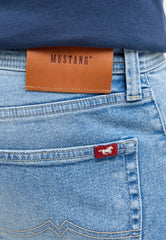 Męskie Spodnie Jeansowe Mustang Denver Straight Denim Blue 1014878 5000 414