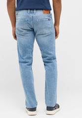 Męskie Spodnie Jeansowe Mustang Denver Straight Denim Blue 1014878 5000 414