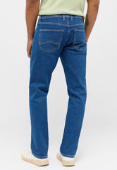 Męskie Spodnie Jeansowe Mustang Denver Straight Denim Blue 1014878 5000 700