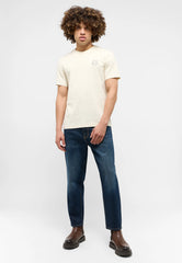 Męskie Spodnie Jeansowe Mustang Denver Tapered Denim Blue 1015511 5000 880