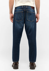 Męskie Spodnie Jeansowe Mustang Denver Tapered Denim Blue 1015511 5000 880