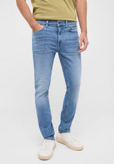 Męskie Spodnie Jeansowe MUSTANG Frisco Skinny Denim Blue 1016307 5000 583