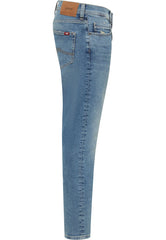 Męskie Spodnie Jeansowe Mustang Oregon Slim Denim Blue 1015865 5000 424