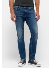 Męskie Spodnie Jeansowe Mustang Oregon Slim Denim Blue 1015865 5000 703