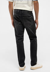 Męskie Spodnie Jeansowe Mustang Oregon Slim K Denim Black 1015871 4000 503