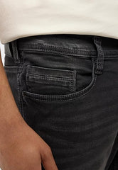 Męskie Spodnie Jeansowe Mustang Oregon Slim K Denim Black 1015871 4000 503