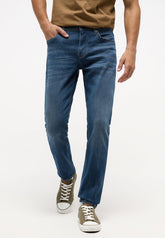 Męskie Spodnie Jeansowe Mustang Vegas Slim Denim Blue 1014590 5000 583