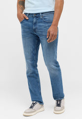 Męskie Spodnie Jeansowe Mustang Washington Straight Denim Blue 1015286 5000 313
