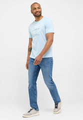 Męskie Spodnie Jeansowe Mustang Washington Straight Denim Blue 1015286 5000 313