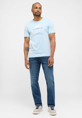 Męskie Spodnie Jeansowe Mustang Washington Straight Denim Blue 1015286 5000 883