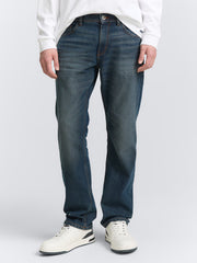 Męskie Spodnie Jeansowe Marvin Straight Mid Stone Blue Grey Denim 1047981 10162