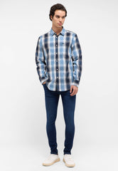 Męskie Spodnie Jeansowe Mustang Style Atlanta Super Skinny Denim Blue 1016305 5000 903