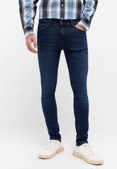 Męskie Spodnie Jeansowe Mustang Style Atlanta Super Skinny Denim Blue 1016305 5000 903