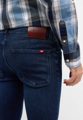 Męskie Spodnie Jeansowe Mustang Style Atlanta Super Skinny Denim Blue 1016305 5000 903