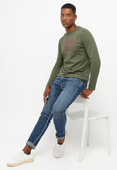 Męskie Spodnie Jeansowe Mustang Style Boston Slim Denim Blue 1014706 5000 883
