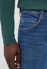 Męskie Spodnie Jeansowe Mustang Style Denver Straight Denim Blue 1018274 5000 783