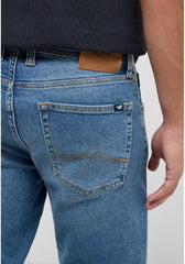 Męskie Spodnie Jeansowe Mustang Style Denver Tapered Denim Blue 1017436 5000 583