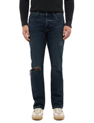 Męskie Spodnie Jeansowe Mustang Style Michigan Straight Denim Blue 1015518 5000 883