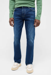 Męskie Spodnie Jeansowe Mustang Style Michigan Straight Denim Blue 1016336 5000 784
